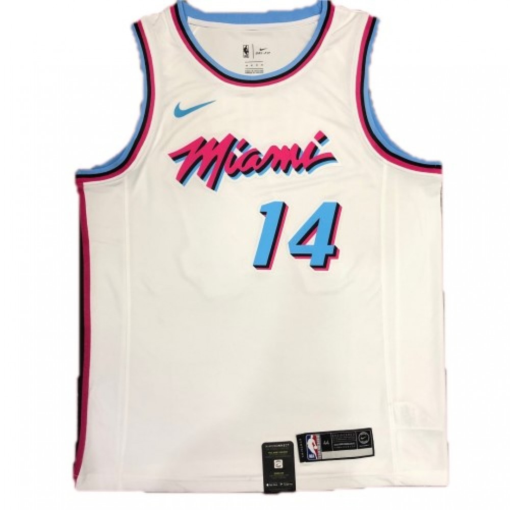 Men's Miami Heat Tyler Herro #14 White 19-20 Swingman Jersey - City Edition-Pro Kit Vault | Brand New 26/27 Sports Jerseys